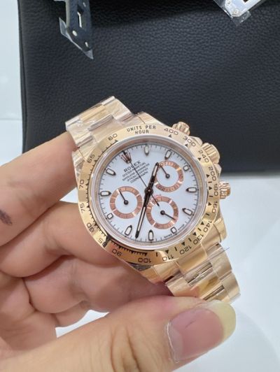 Rolex Daytona 50th Anniversary 116500 4130 Movement 904L Steel White Dial Mens Watch